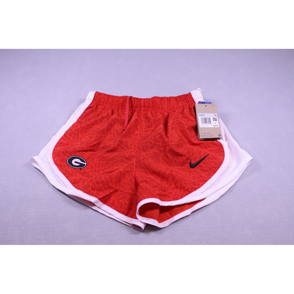 Nike Georgia Bulldogs Dri-FIT Tempo Running Shorts Red DA3827-657 Womens XS